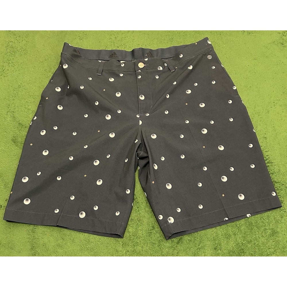 Adidas Ultimate365 Allover Print Golf Polka Dot Shorts Blue 9” HF6547 Mens Sz 34